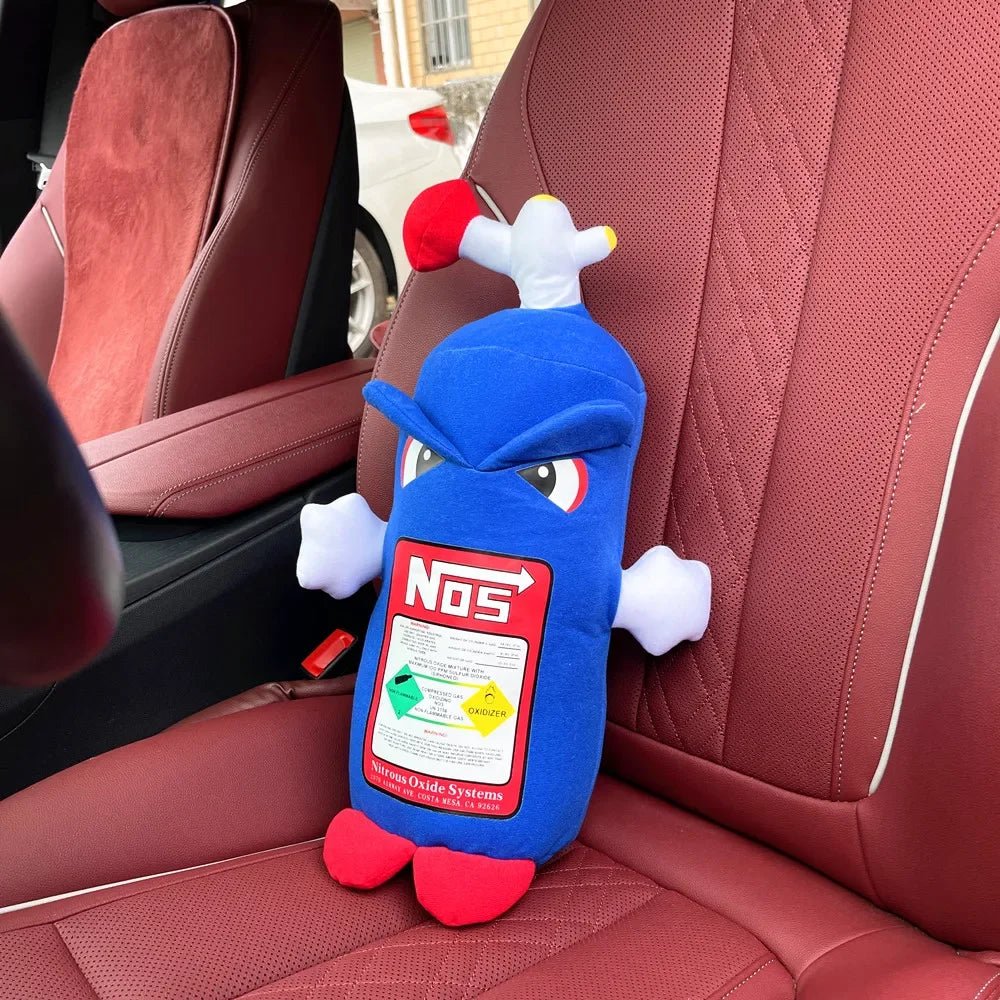 2024 New Car Neck Pillow Car Headrest for Driver Front Passenger Seat NOS Bottle Pillow Car Decor Headrest Cushion Plush Pillow - ComfortRide Store