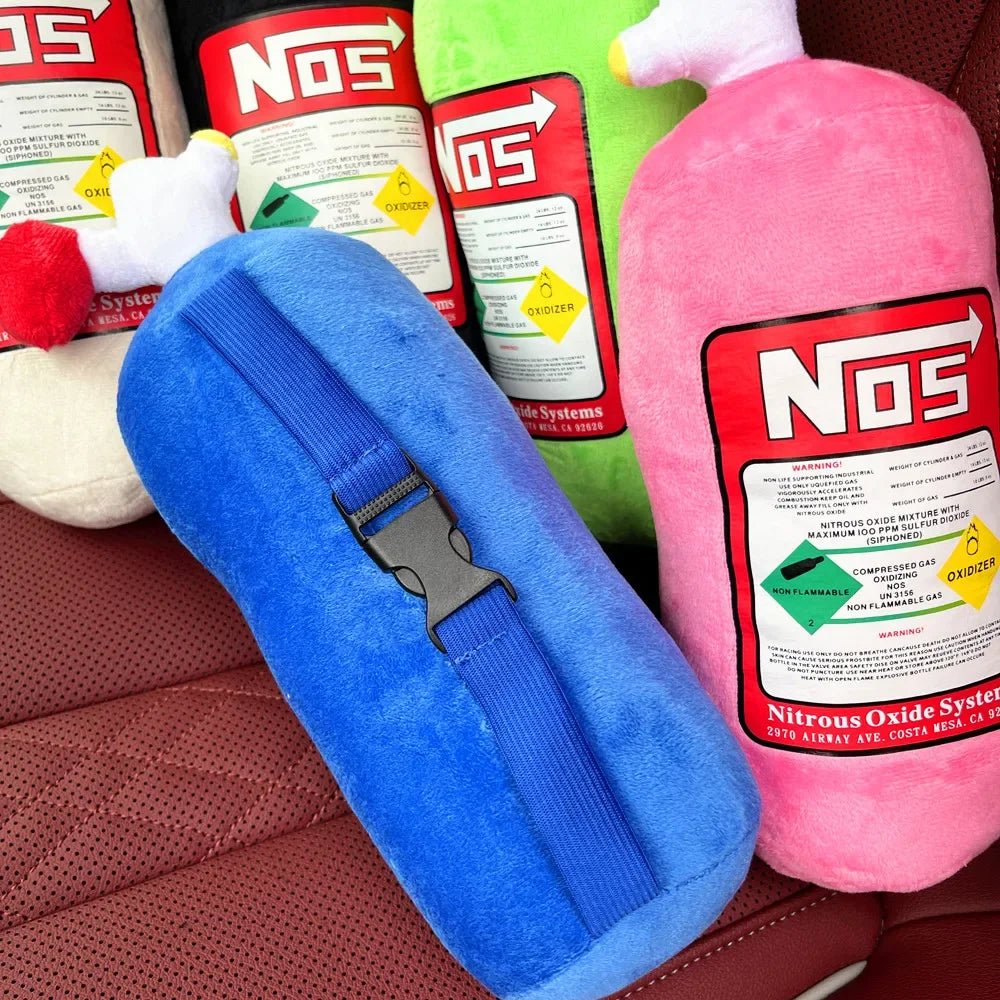 2024 New Car Neck Pillow Car Headrest for Driver Front Passenger Seat NOS Bottle Pillow Car Decor Headrest Cushion Plush Pillow - ComfortRide Store