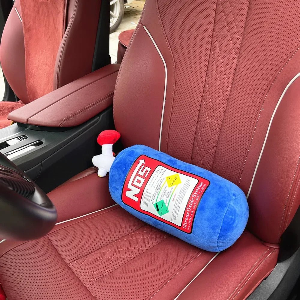 2024 New Car Neck Pillow Car Headrest for Driver Front Passenger Seat NOS Bottle Pillow Car Decor Headrest Cushion Plush Pillow - ComfortRide Store