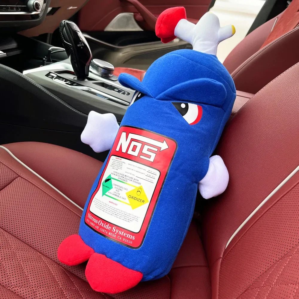 2024 New Car Neck Pillow Car Headrest for Driver Front Passenger Seat NOS Bottle Pillow Car Decor Headrest Cushion Plush Pillow - ComfortRide Store
