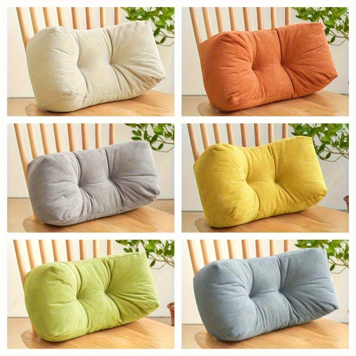 Lumbar Support Pillow, 100% Polyester with Polyethylene Filling, Suitable for Office, Home, and Travel Use - ComfortRide Store